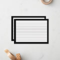 Simple Line Ruled Index Study Note Card | Zazzle