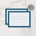 Simple Line Ruled Index Study Note Card | Zazzle