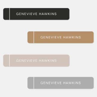 Simple Lined Name Labels