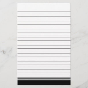 Simple Lined Paper for Notes Stationery