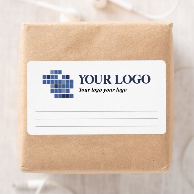 Simple Lined with Your Logo Shipping Label (Insitu)