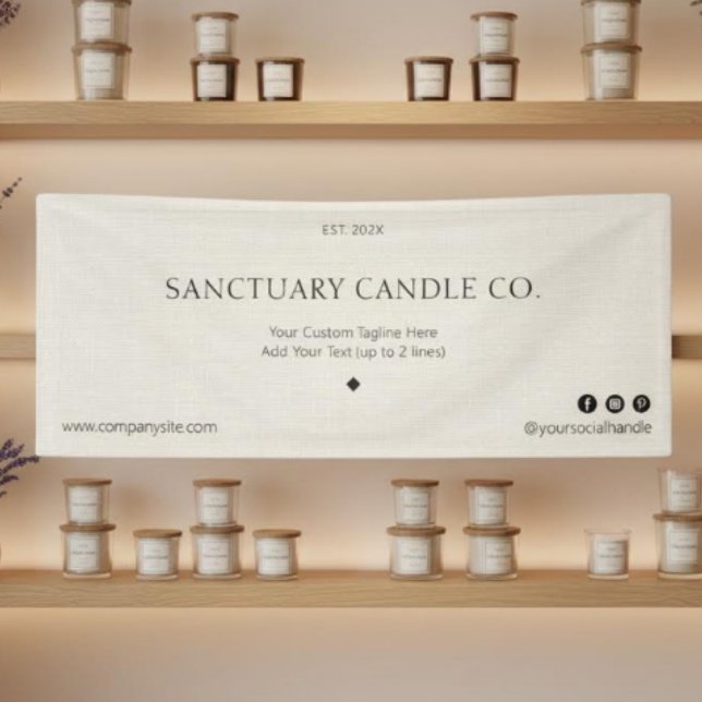 Simple Linen Business Event Display Marketing Banner (Creator Uploaded)