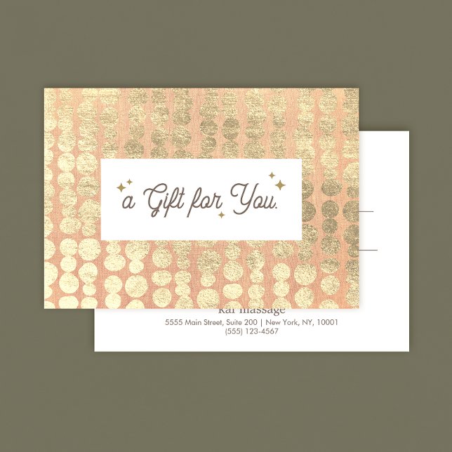 Simple Linen (image) Gold Pattern Gift Certificate (Creator Uploaded)