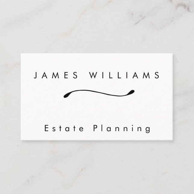 Simple Lines Business Card (Front)
