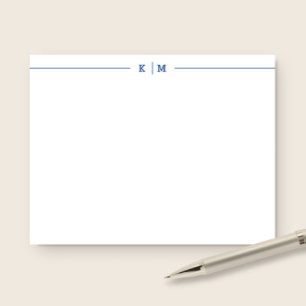 Simple Lines Custom Name Personal or Professional Note Card