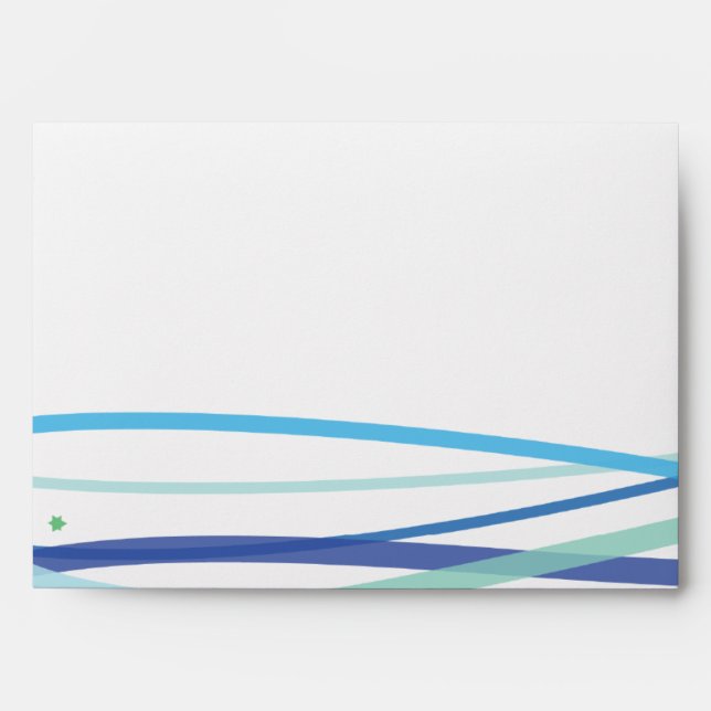 Simple Lines Matching Customizable Envelope (Front)
