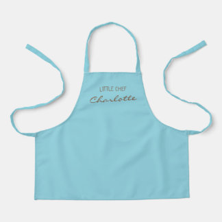 Simple Little Chef Custom Name Apron