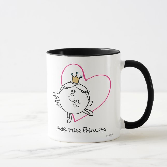 Simple Little Miss Princess | Pink Heart Mug (Right)
