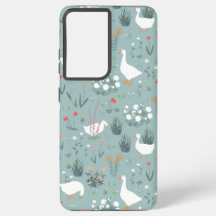 Simple Living Cute Goose Pattern  Samsung Galaxy S21 Ultra Case