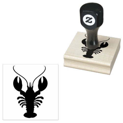 Simple Lobster Seafood Nautical Rubber Stamp