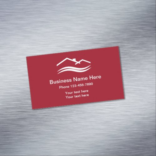 Simple Local Home Services Business Card Magnet