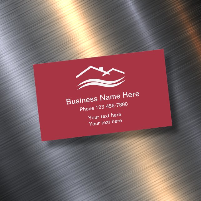 Simple Local Home Services Business Card Magnet (Creator Uploaded)
