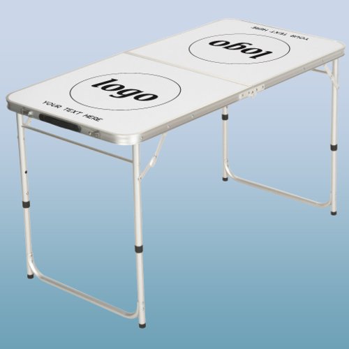 Simple Logo and Text Business Beer Pong Table