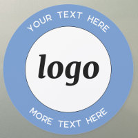 Simple Logo and Text Business Branding Blue