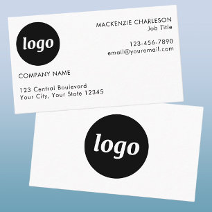 Simple Logo and Text Business Card