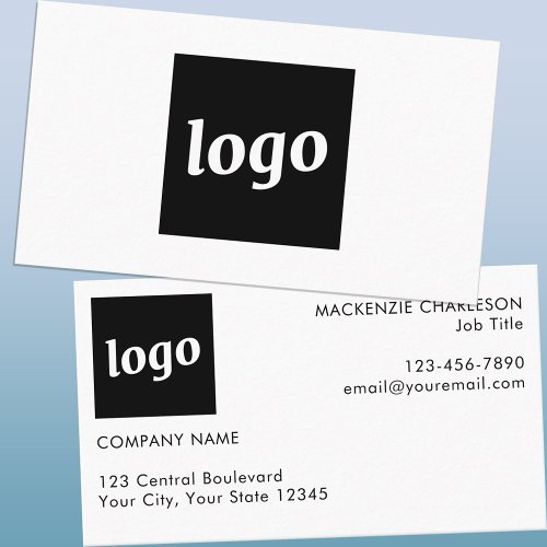 Simple Logo and Text Business Card