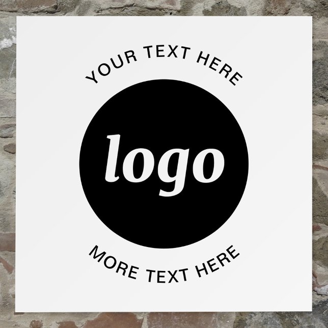 Simple Logo and Text Business Foam Board (Logo with text business promotional foam board)