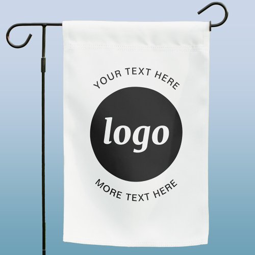 Simple Logo and Text Business Garden Flag