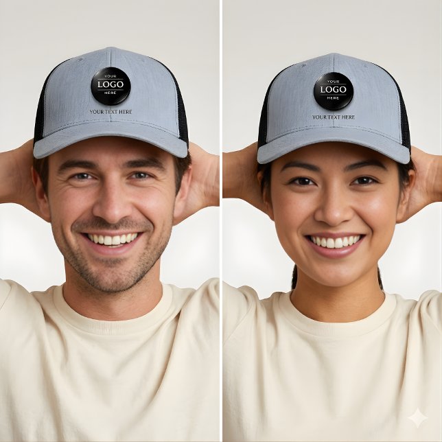 Simple Logo and Text Business Hat (Creator Uploaded)