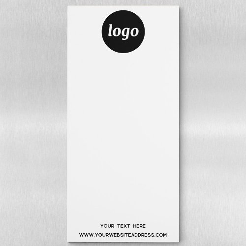 Simple Logo and Text Business Magnetic Notepad