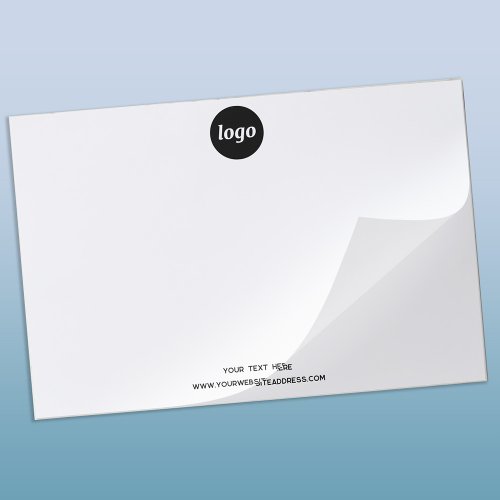 Simple Logo and Text Business Paper Pad