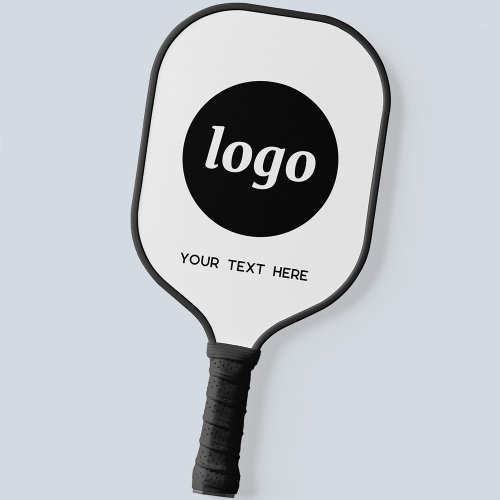 Simple Logo and Text Business Pickleball Paddle