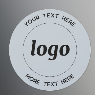 Simple Logo and Text Business Powder Blue Car Magnet