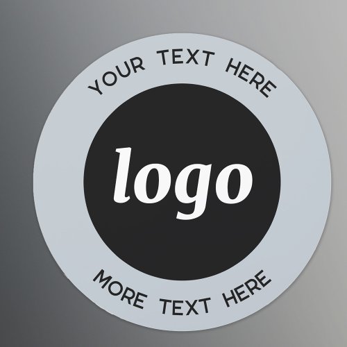 Simple Logo and Text Business Powder Blue Car Magnet