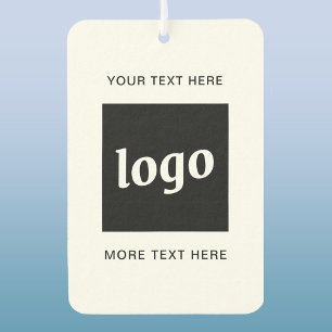 Simple Logo and Text Business Promotional Air Freshener