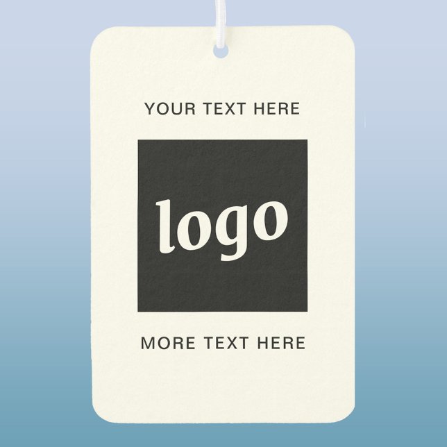 Simple Logo and Text Business Promotional Air Freshener (Simple logo with custom text business promotional air freshener)
