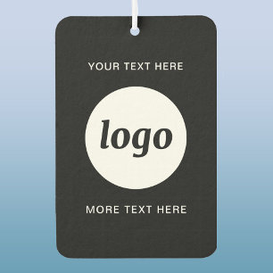 Simple Logo and Text Business Promotional Air Freshener