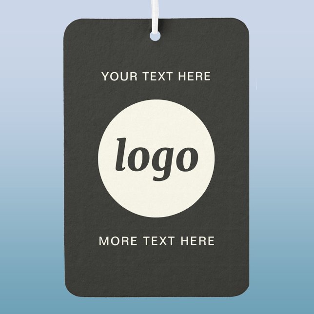 Simple Logo and Text Business Promotional Air Freshener (Simple logo with custom text business promotional air freshener)