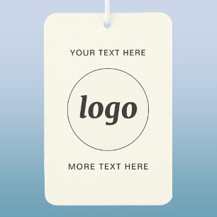 Simple Logo and Text Business Promotional Air Freshener