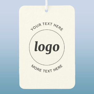 Simple Logo and Text Business Promotional Air Freshener