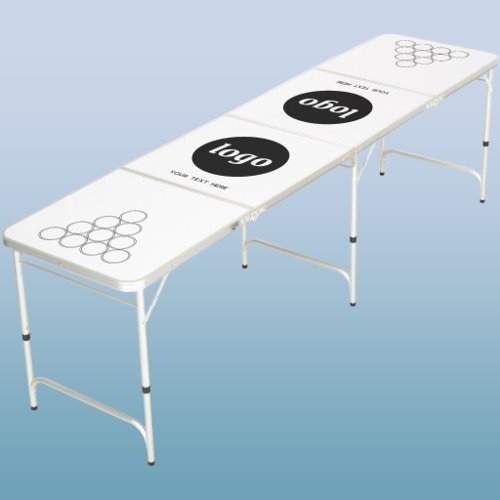 Simple Logo and Text Business Promotional Beer Pong Table
