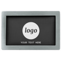 Simple Logo and Text Business Promotional Belt Buckle