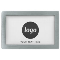 Simple Logo and Text Business Promotional Belt Buckle