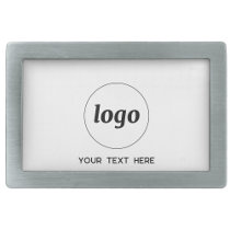 Simple Logo and Text Business Promotional Belt Buckle