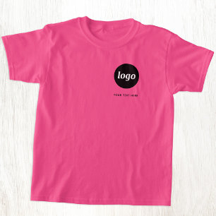 Simple Logo and Text Business Promotional Branding T-Shirt