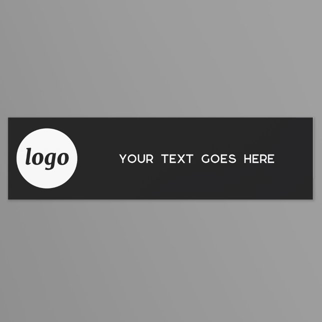 Simple Logo and Text Business Promotional Car Magnet (Simple logo with custom text business promotional car magnet)
