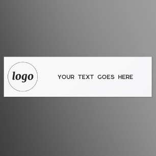Simple Logo and Text Business Promotional Car Magnet