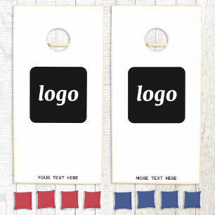 Simple Logo and Text Business Promotional Cornhole Set