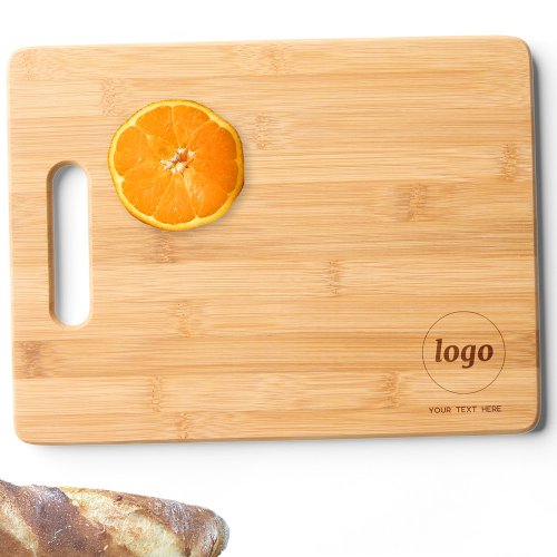 Simple Logo and Text Business Promotional Cutting Board