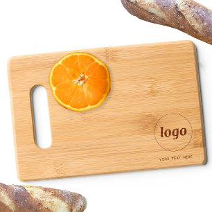Simple Logo and Text Business Promotional Engraved Cutting Board