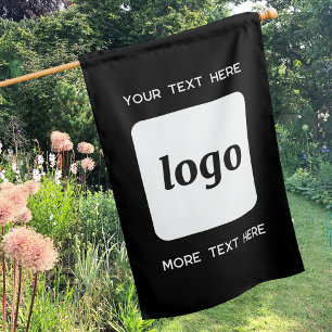 Simple Logo and Text Business Promotional House Flag