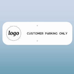 Simple Logo and Text Business Promotional Metal Sign