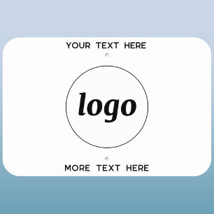 Simple Logo and Text Business Promotional Metal Sign