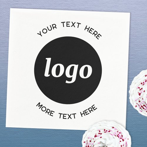 Simple Logo and Text Business Promotional Napkins