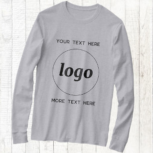 Simple Logo And Text Business Promotional T-Shirt