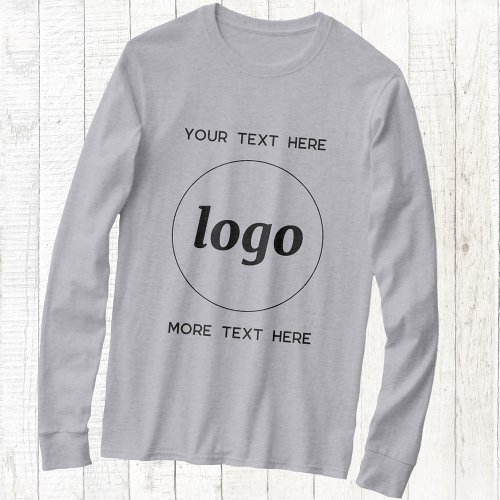 Simple Logo And Text Business Promotional T_Shirt